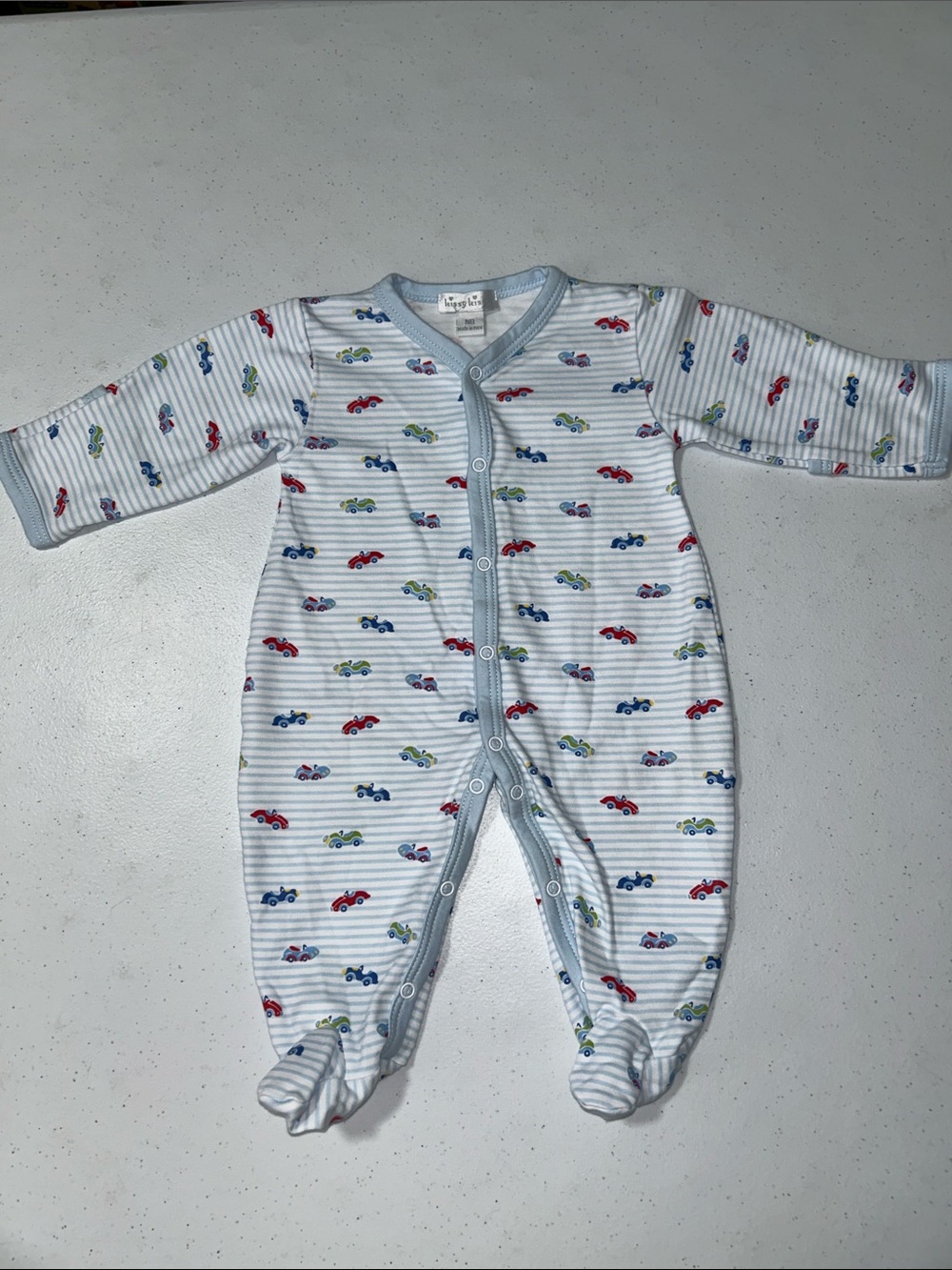 Kissy Kissy Baby Boy Cars Footie One Piece Pima Cotton Newborn